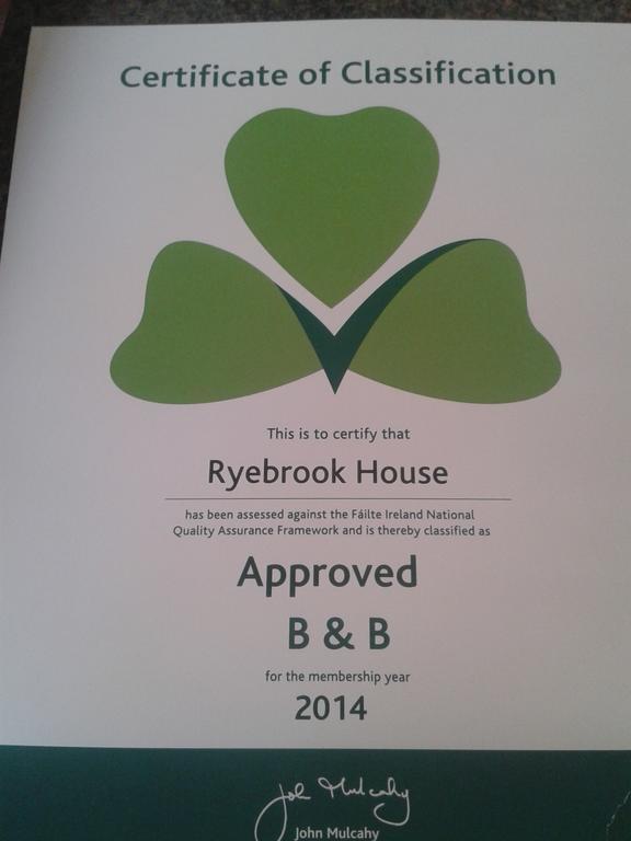Bed and Breakfast Ryebrook House à Killarney Extérieur photo